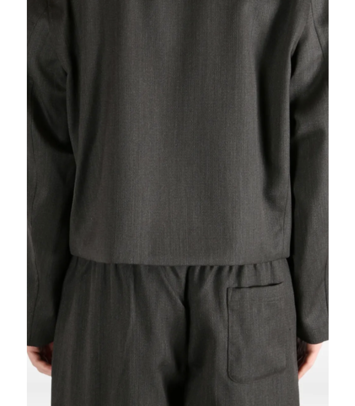 MINI JACKET HAVANA BROWN CHAIN WOOL