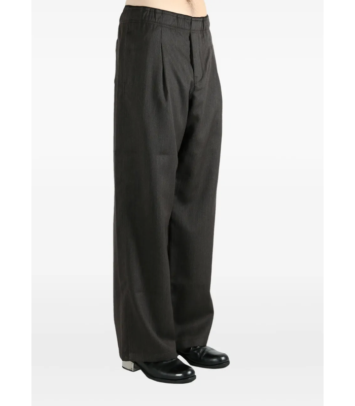 LEISURE TROUSER HAVANA BROWN CHAIN WOOL