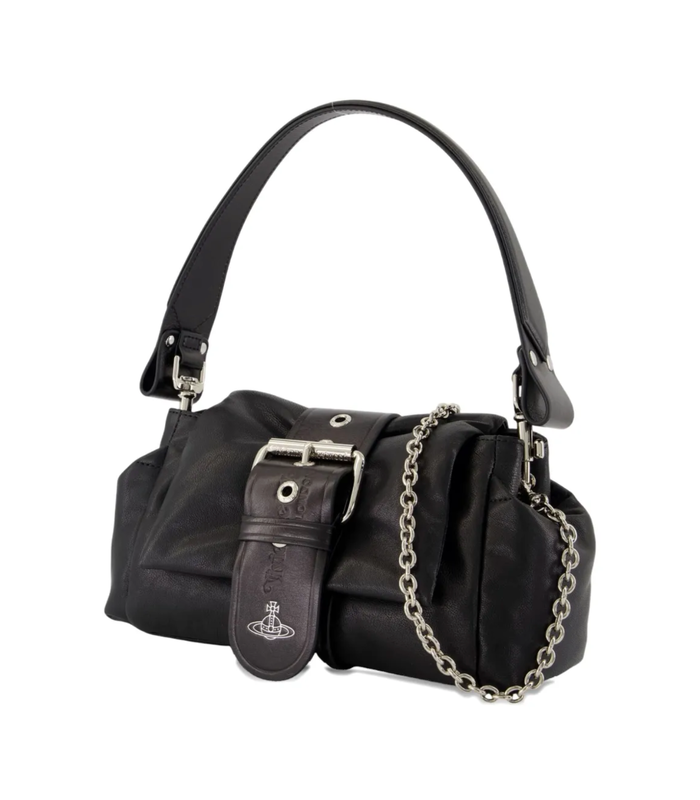 VIVIENNE WESTWOOD HAZEL TREASURE HANDBAG BLACK