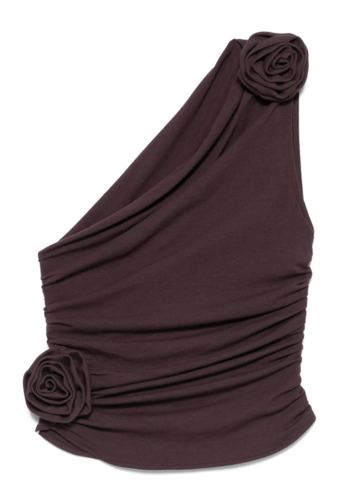 MAGDA BUTRYM one shoulder top bordeaux MAGDA BUTRYM one shoulder top bordeaux