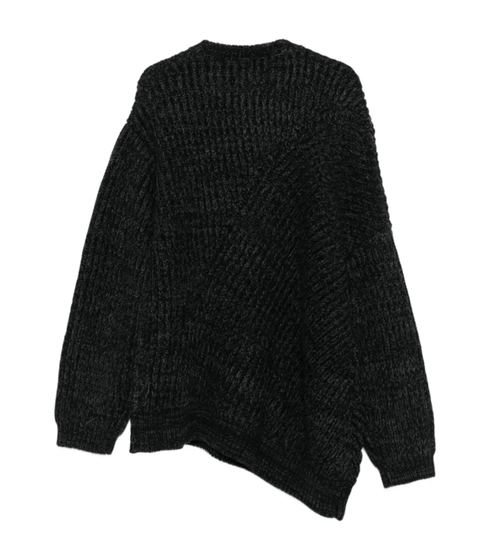 ENGINEERED FISHERMAN RIB JUMPER GREY CHARCOAL