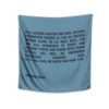MARTINE ROSE CLASSIFIED SCARF BLUE TEAL