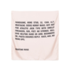 MARTINE ROSE CLASSIFIED SCARF PALE PINK
