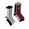MARTINE ROSE SPORTS SOCK MULTIPACK MULTICOLOUR BURGUNDY CREAM