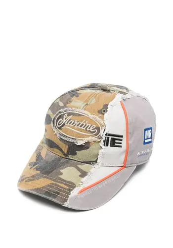MARTINE ROSE collage cap green camo MARTINE ROSE collage cap green camo