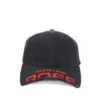 CUT PEAK CAP BLACK WASHED