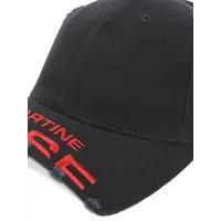 CUT PEAK CAP BLACK WASHED