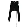 RICK OWENS DRKSHDW MICRO MOUNTAIN HOODIE BLACK
