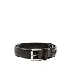 LEMAIRE WEAVED BELT 25 DARK BROWN