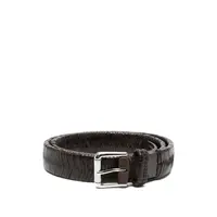 WEAVED BELT 25 DARK BROWN