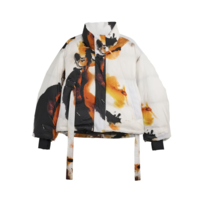 PUFFY JKT MULTCO/WHITE