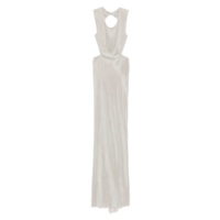OPEN BACK GOWN PEARL