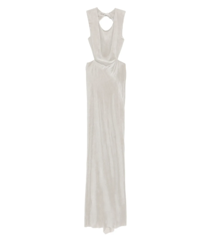 OPEN BACK GOWN PEARL