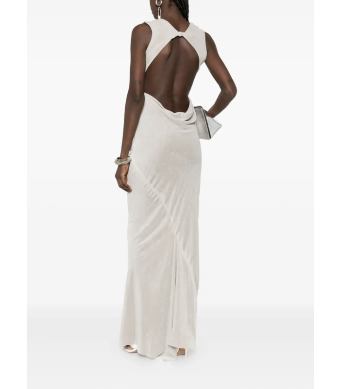 OPEN BACK GOWN PEARL