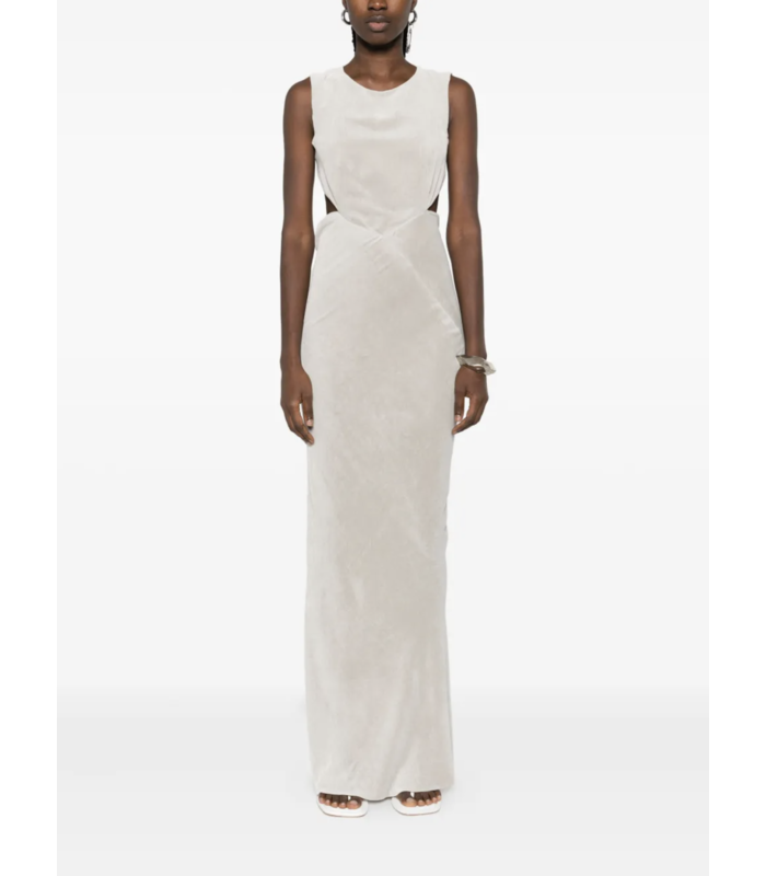 OPEN BACK GOWN PEARL
