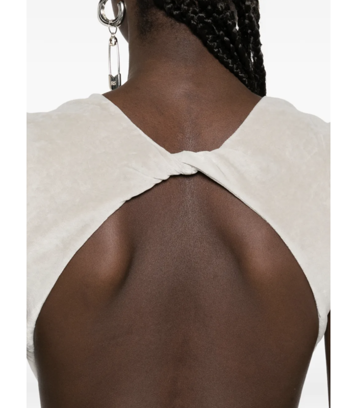OPEN BACK GOWN PEARL