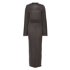 RICK OWENS HOODED DRESS DARKDUST