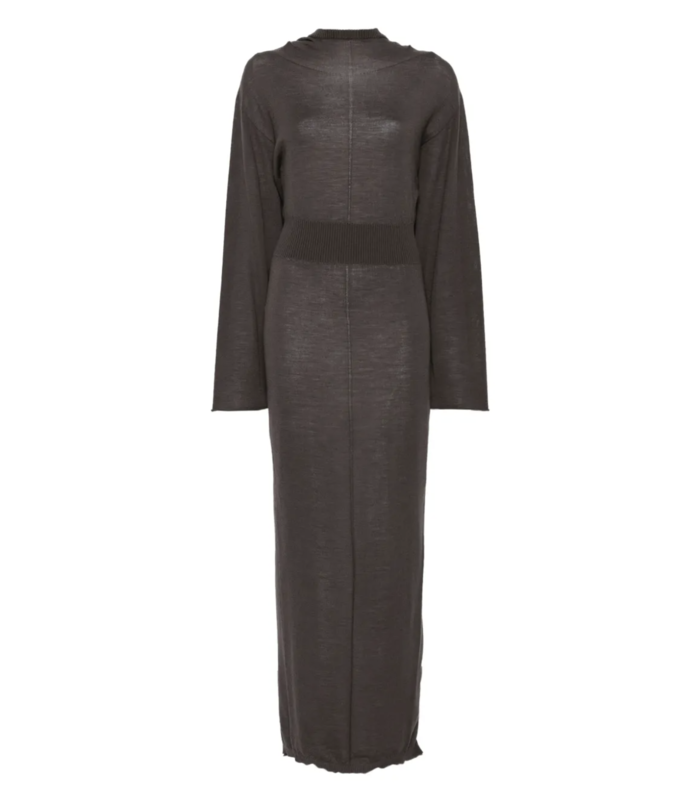 HOODED DRESS DARKDUST