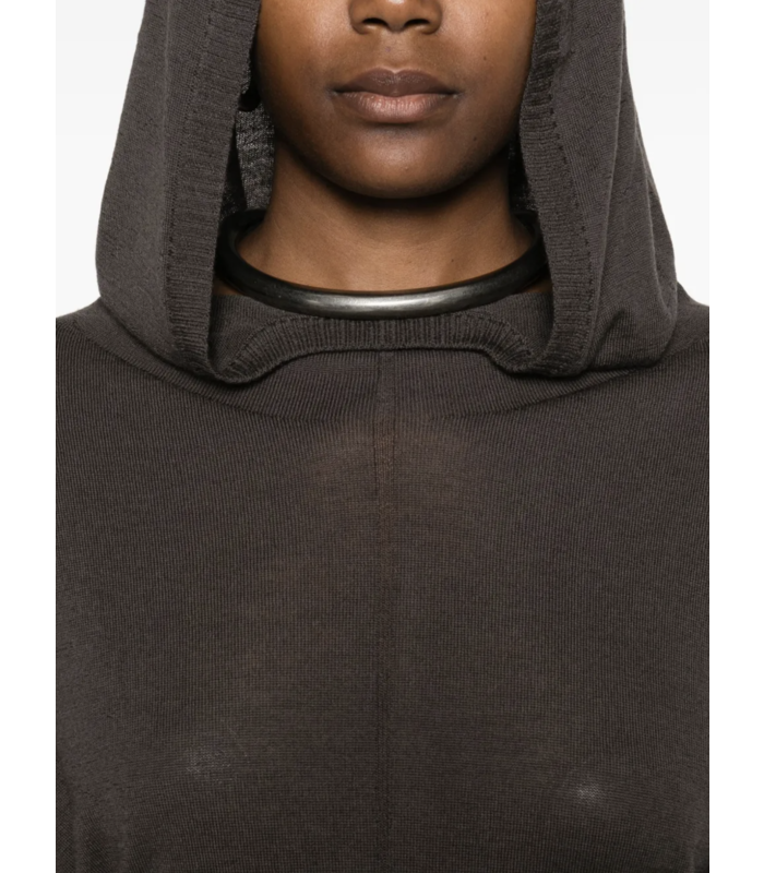 HOODED DRESS DARKDUST