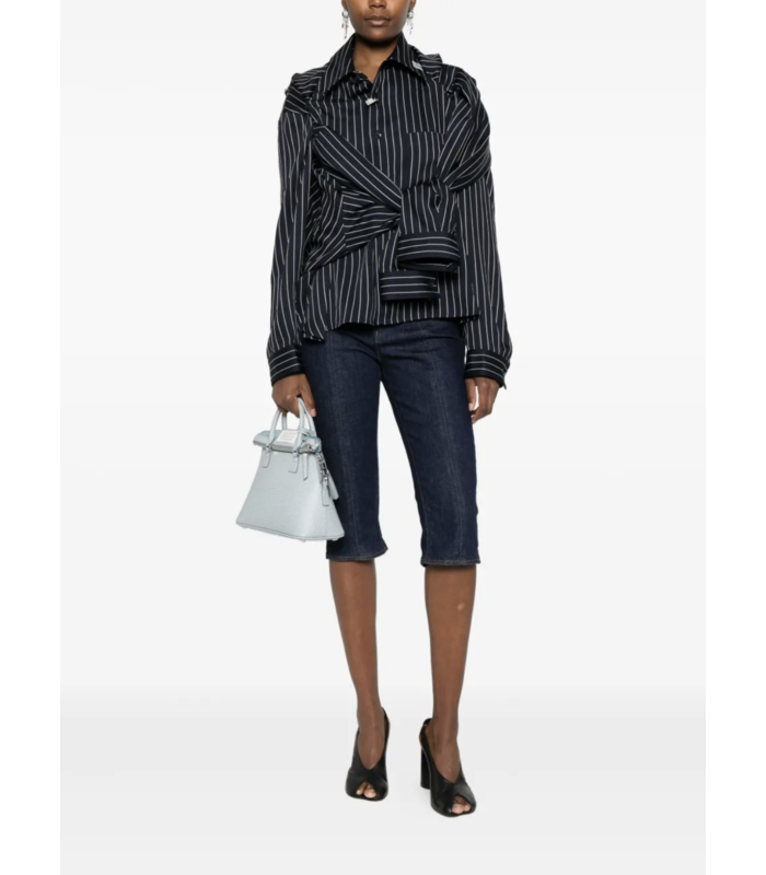 SHAWL LAYERED SHIRT NAVY