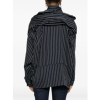 SHAWL LAYERED SHIRT NAVY