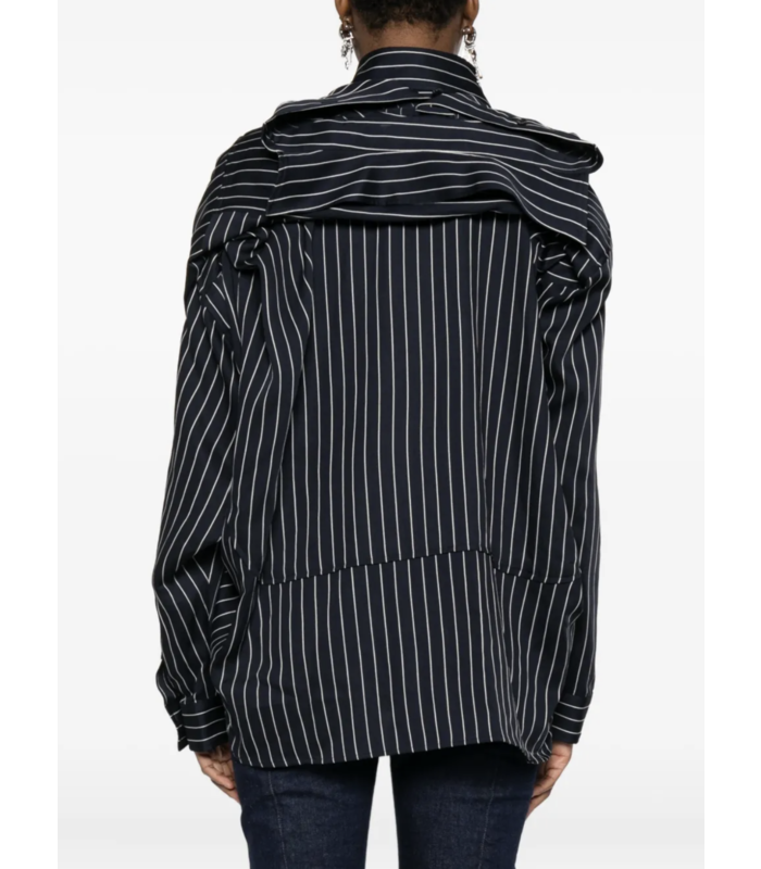 SHAWL LAYERED SHIRT NAVY