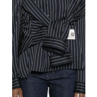 SHAWL LAYERED SHIRT NAVY