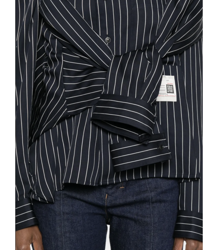SHAWL LAYERED SHIRT NAVY