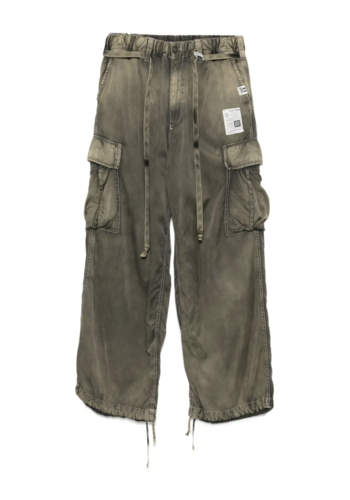 MAISON MIHARA YASUHIRO satin cargo pants khaki MAISON MIHARA YASUHIRO satin cargo pants khaki