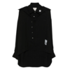 MAISON MIHARA YASUHIRO DOUBLE LAYERED SHIRTS BLACK