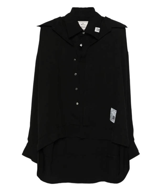 DOUBLE LAYERED SHIRTS BLACK