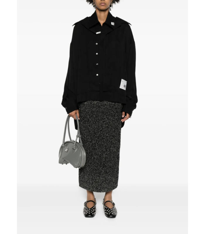 DOUBLE LAYERED SHIRTS BLACK