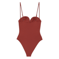 SWIMSUIT brick RED