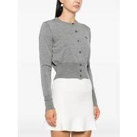 BEA CROPPED CARDI GREY MELANGE