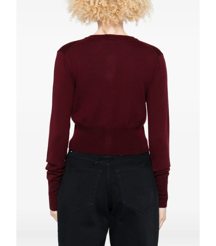 BEA CROPPED CARDI BRICK