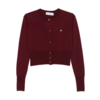 VIVIENNE WESTWOOD BEA CROPPED CARDI BRICK