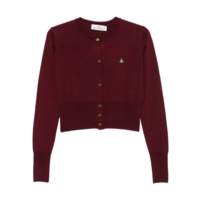 BEA CROPPED CARDI BRICK