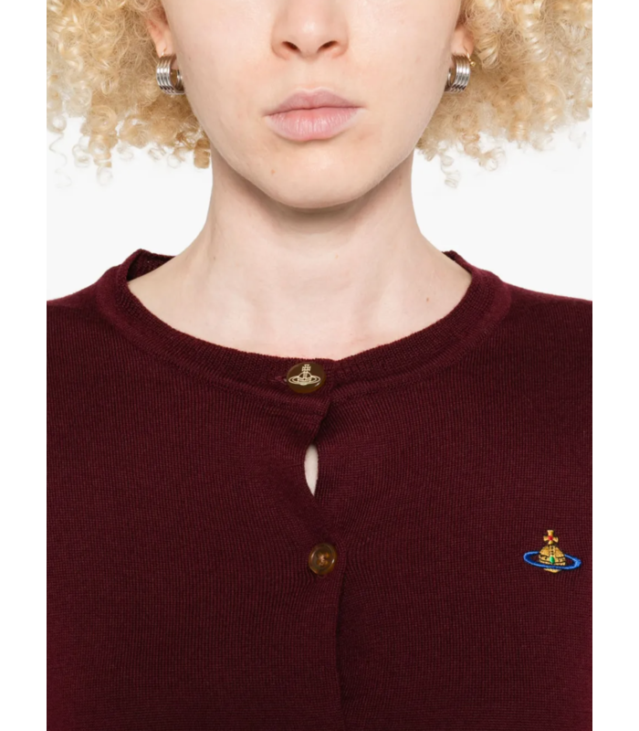 BEA CROPPED CARDI BRICK