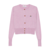 VIVIENNE WESTWOOD BEA CROPPED CARDI PINK MELANGE