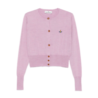 BEA CROPPED CARDI PINK MELANGE