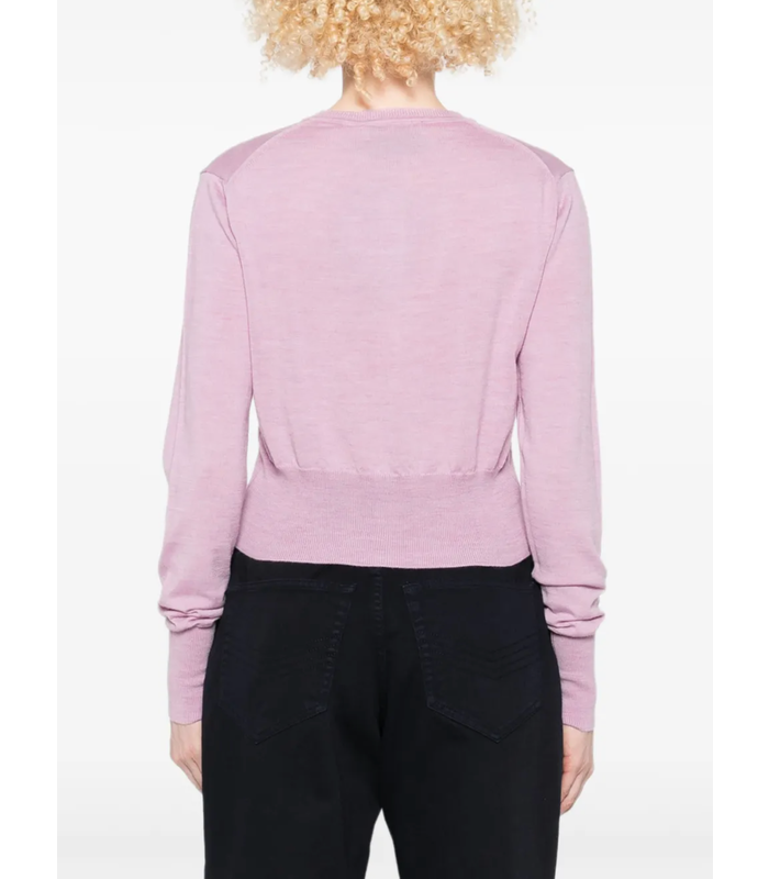 BEA CROPPED CARDI PINK MELANGE