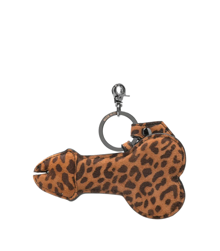 BELL END KEYRING LEOPARD
