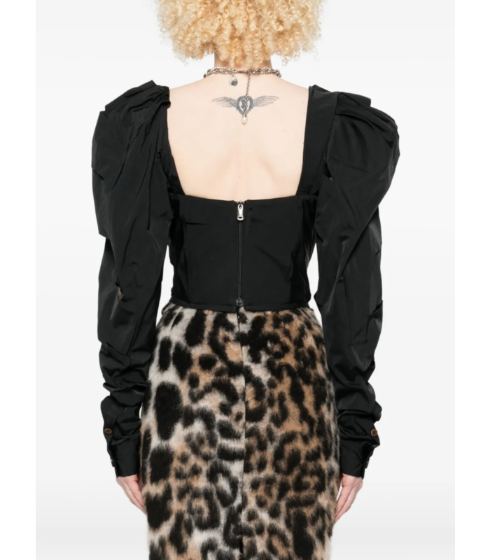LS SUNDAY CORSET TOP BLACK