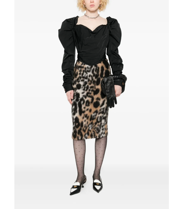 LS SUNDAY CORSET TOP BLACK