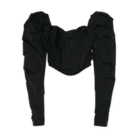 LS SUNDAY CORSET TOP BLACK
