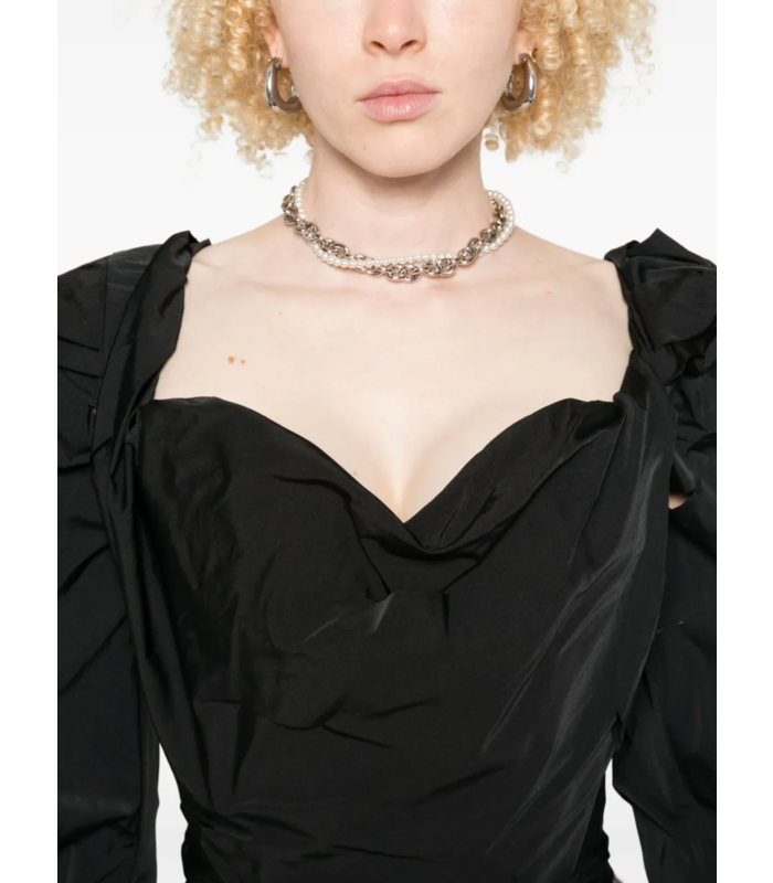 LS SUNDAY CORSET TOP BLACK