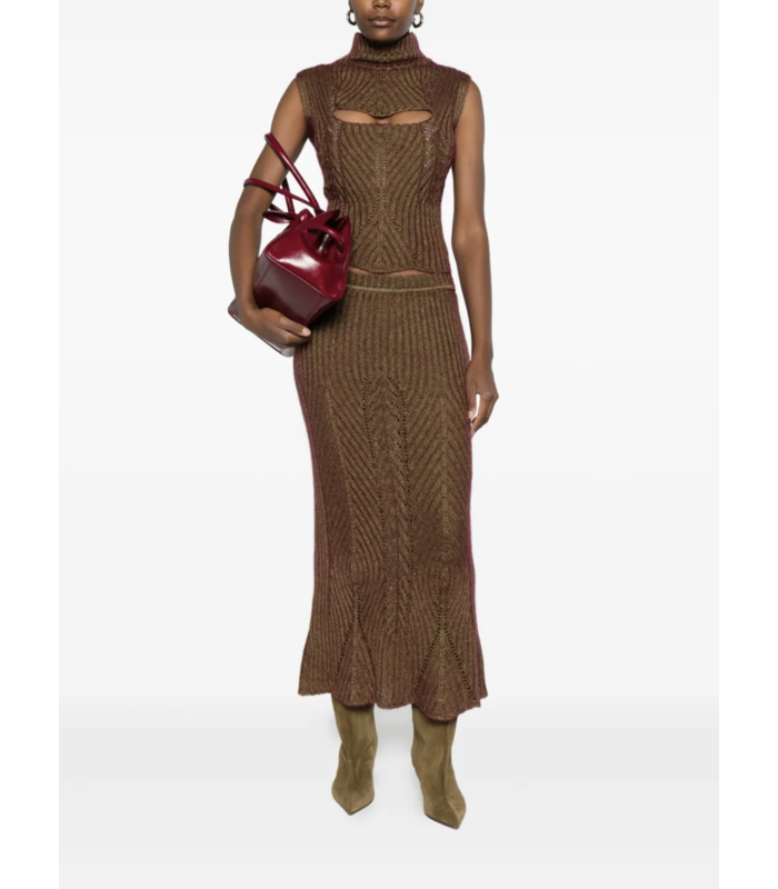 MARY CORSET TOP GOLD
