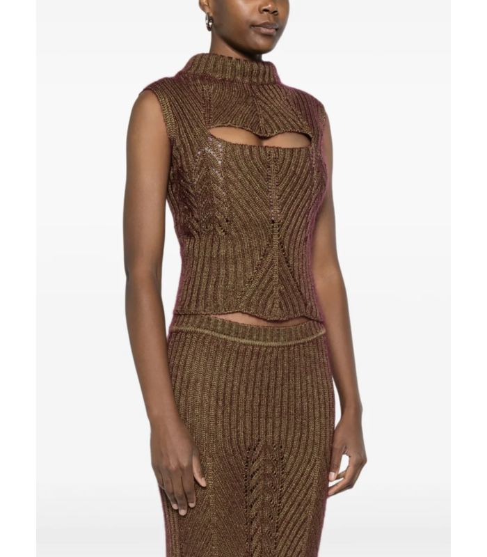 MARY CORSET TOP GOLD