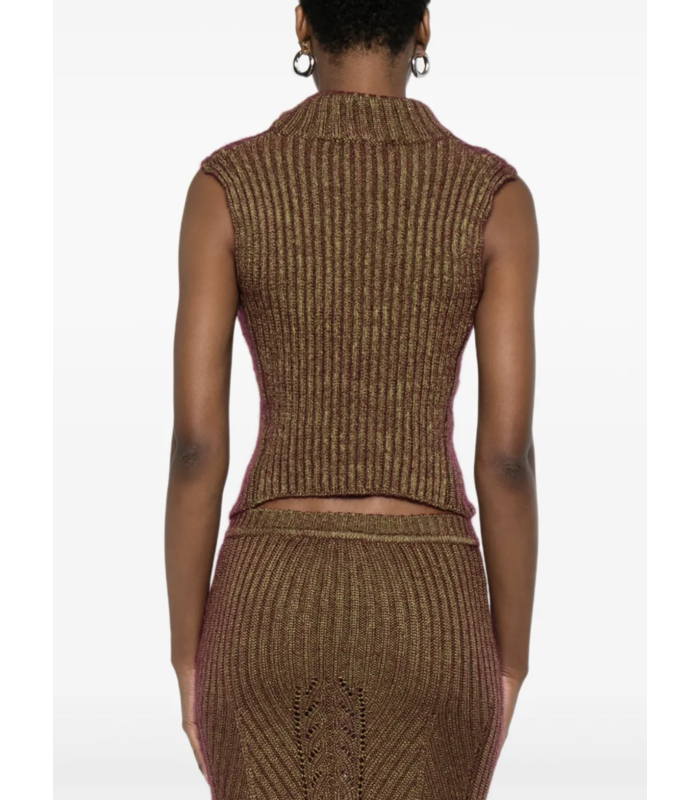 MARY CORSET TOP GOLD