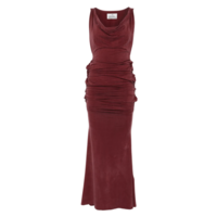 LIZ JERSEY DRESS BRICK